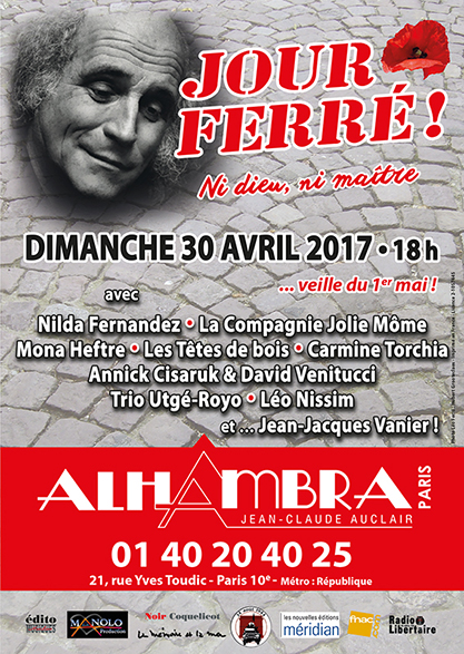 Affiche Jour Ferré à l'Alhambra